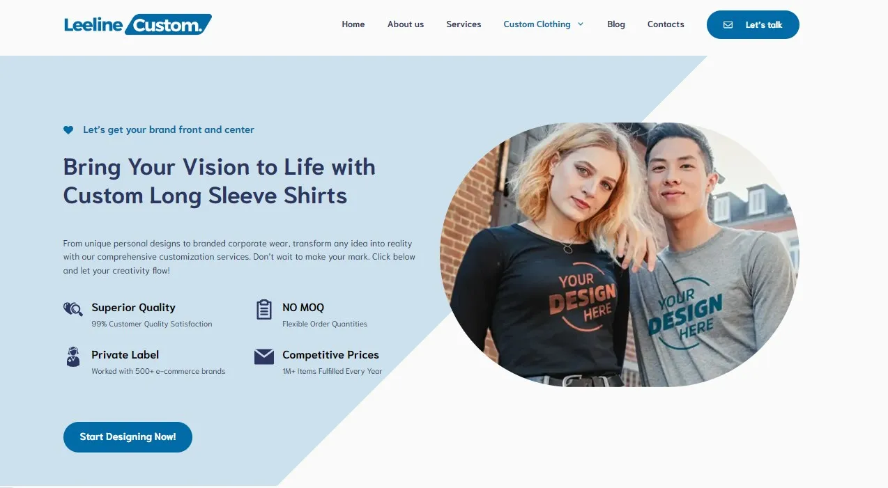 custom dri fit long sleeve